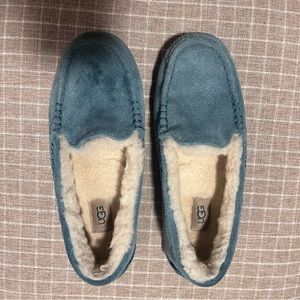 Ugg Ansley Suede/Sherpa Lined Slipper Moccasins